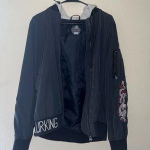 lurking class jacket men’s with dragon on sleeves
